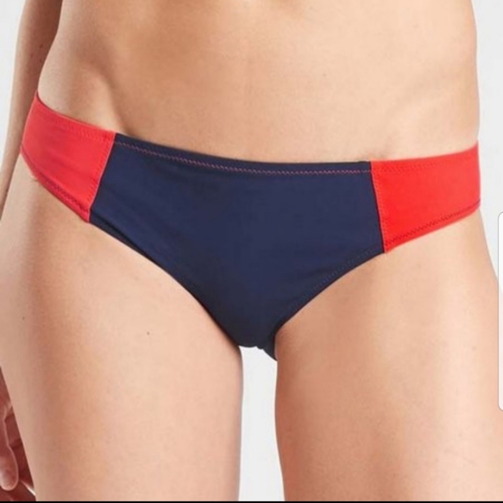 Athleta Colorblock Swim Bikini Bottom XL